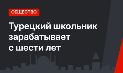 Турецкий школьник зарабатывает с шести лет