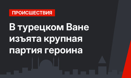 В турецком Ване изъята крупная партия героина