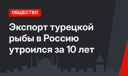 Экспорт турецкой рыбы в Россию утроился за 10 лет 