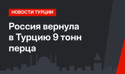 Россия вернула в Турцию 9 тонн перца