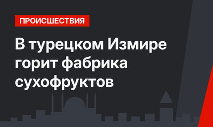 В турецком Измире горит фабрика сухофруктов