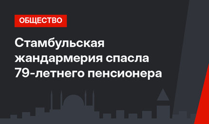 Стамбульская жандармерия спасла 79-летнего пенсионера