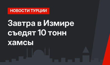 Завтра в Измире съедят 10 тонн хамсы