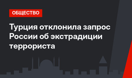 Турция отклонила запрос России об экстрадиции террориста