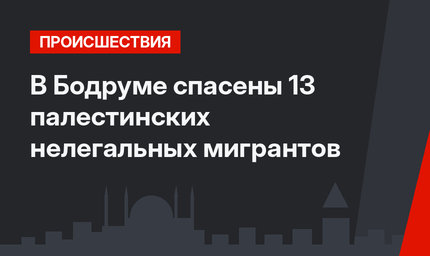 В Бодруме спасены 13 палестинских нелегальных мигрантов