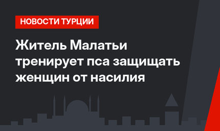 Житель Малатьи тренирует пса защищать женщин от насилия
