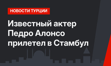 Известный актер Педро Алонсо прилетел в Стамбул