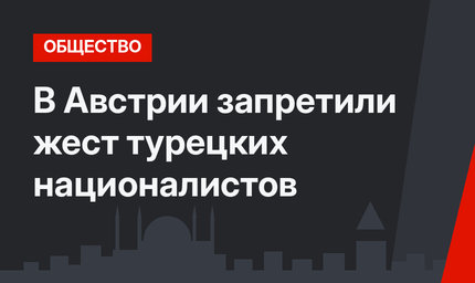 В Австрии запретили жест турецких националистов