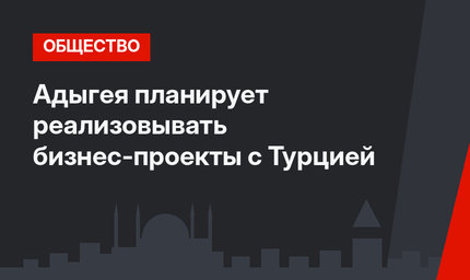 Адыгея планирует реализовывать бизнес-проекты с Турцией