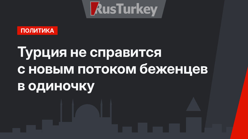 Турция не справится с новым потоком беженцев в одиночку