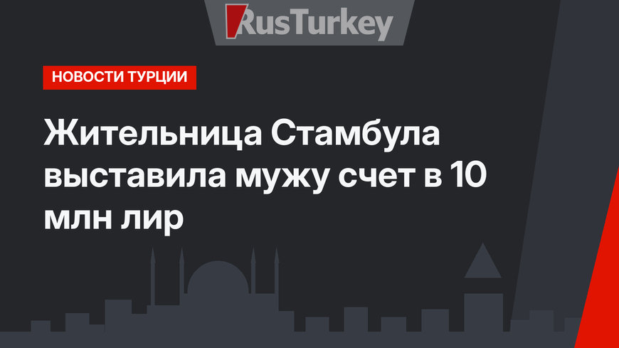 Жительница Стамбула выставила мужу счет в 10 млн лир