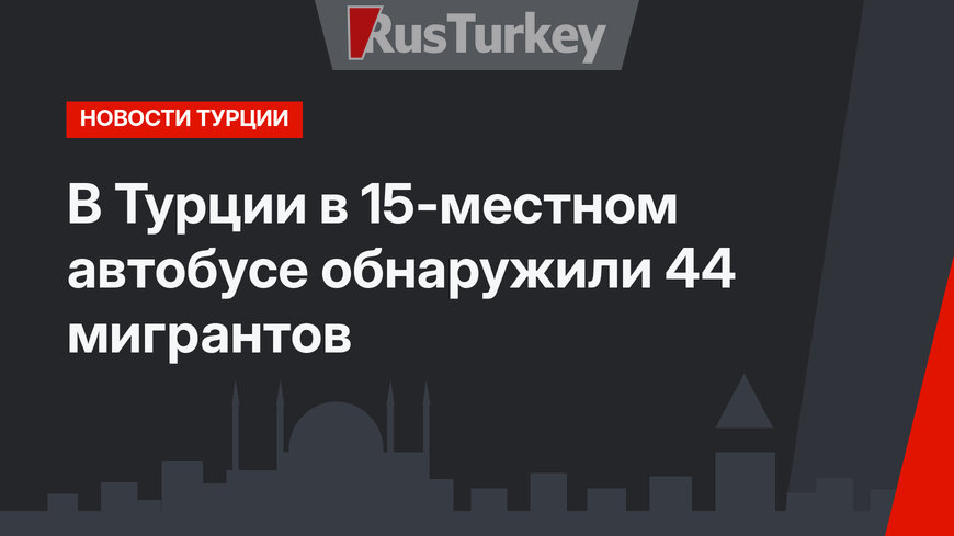 В Турции в 15-местном автобусе обнаружили 44 мигрантов
