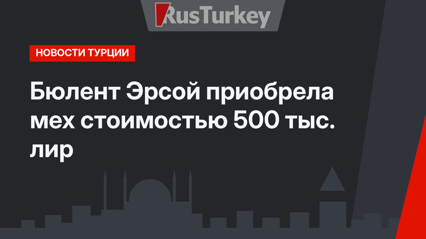Бюлент Эрсой  приобрела мех стоимостью 500 тыс. лир