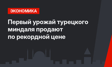 Первый урожай турецкого миндаля продают по рекордной цене