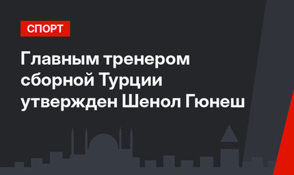 Главным тренером сборной Турции  утвержден Шенол Гюнеш