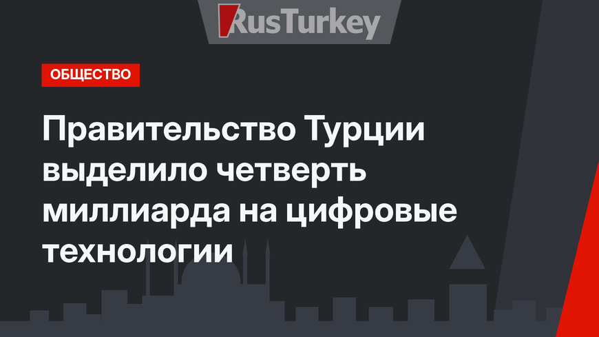 Правительство Турции выделило четверть миллиарда на цифровые технологии