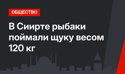 В Сиирте рыбаки поймали щуку весом 120 кг