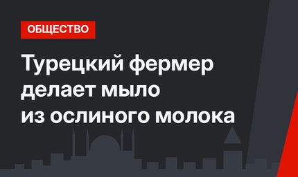 Турецкий фермер делает мыло из ослиного молока
