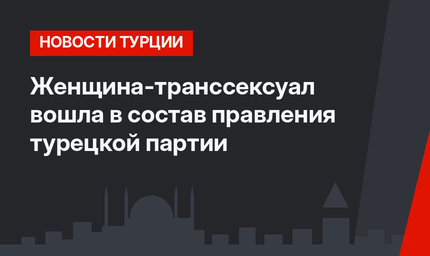 Женщина-транссексуал вошла в состав правления турецкой партии