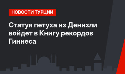 Статуя петуха из Денизли войдет в Книгу рекордов Гиннеса