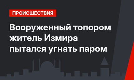 Вооруженный топором житель Измира пытался угнать паром