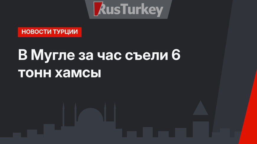 В Мугле за час съели 6 тонн хамсы