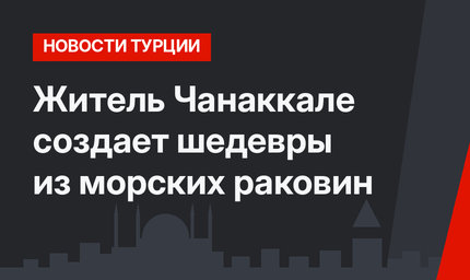 Житель Чанаккале создает шедевры из морских раковин