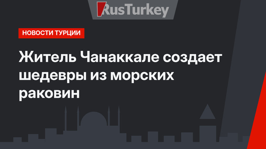 Житель Чанаккале создает шедевры из морских раковин