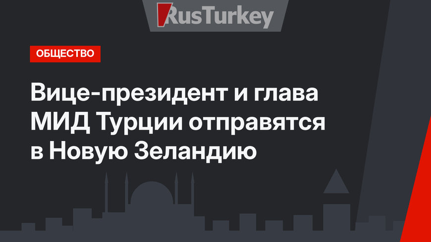 Вице-президент и глава МИД Турции отправятся в Новую Зеландию