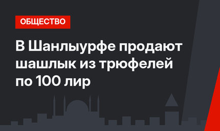 В Шанлыурфе продают шашлык из трюфелей по 100 лир