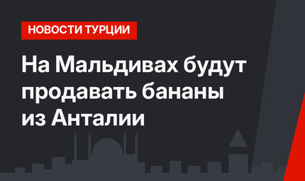 На Мальдивах будут продавать бананы из Анталии