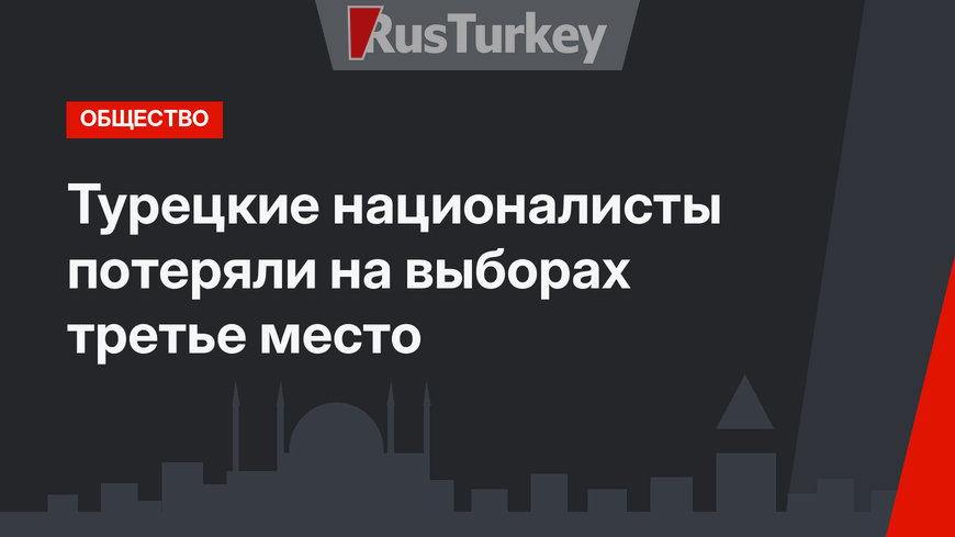 Турецкие националисты потеряли на выборах третье место