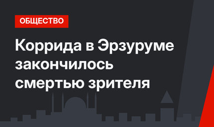 Коррида в Эрзуруме закончилось смертью зрителя