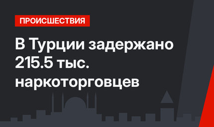В Турции задержано 215.5 тыс. наркоторговцев