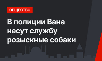В полиции Вана несут службу розыскные собаки