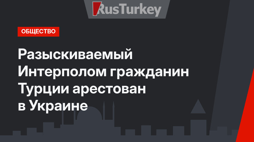 Разыскиваемый Интерполом гражданин Турции арестован в Украине