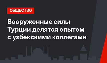 Вооруженные силы Турции делятся опытом с узбекскими коллегами