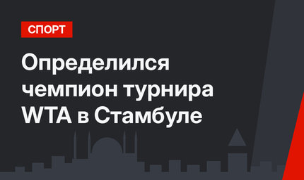 Определился чемпион турнира WTA в Стамбуле