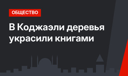 В Коджаэли деревья украсили книгами