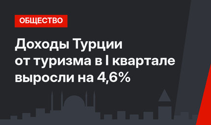 Доходы Турции от туризма в I квартале выросли на 4,6%