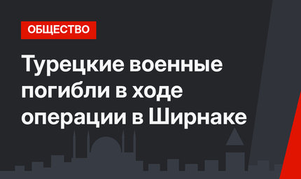 Турецкие военные погибли в ходе операции в Ширнаке