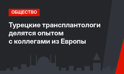 Турецкие трансплантологи делятся опытом с коллегами из Европы