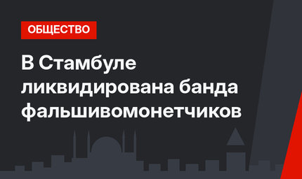 В Стамбуле ликвидирована банда фальшивомонетчиков