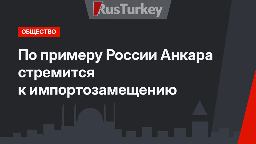 По примеру России Анкара стремится к импортозамещению