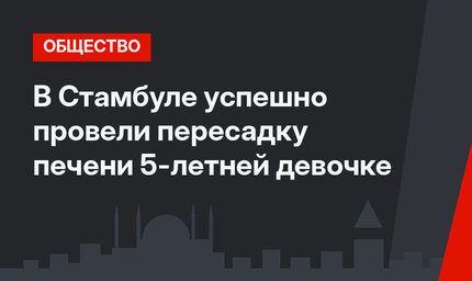 В Стамбуле успешно провели пересадку печени 5-летней девочке