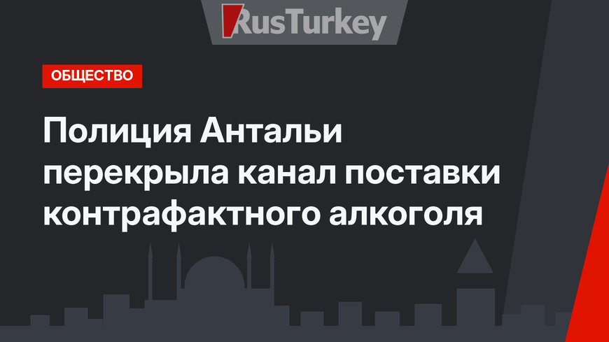 Полиция Антальи перекрыла канал поставки контрафактного алкоголя