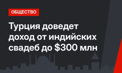 Турция доведет доход от индийских свадеб до $300 млн