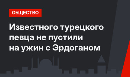 Известного турецкого певца не пустили на ужин с Эрдоганом