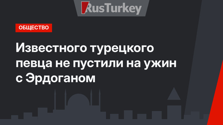 Известного турецкого певца не пустили на ужин с Эрдоганом