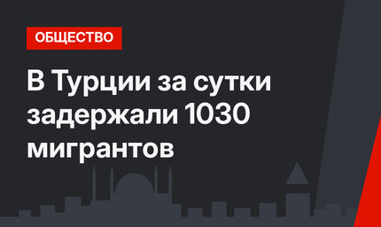 В Турции за сутки задержали 1030 мигрантов